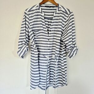 Regatta Cotton Great Outdoors Nautical Tie Waist Summer Tunic Size 5/6 Oversized